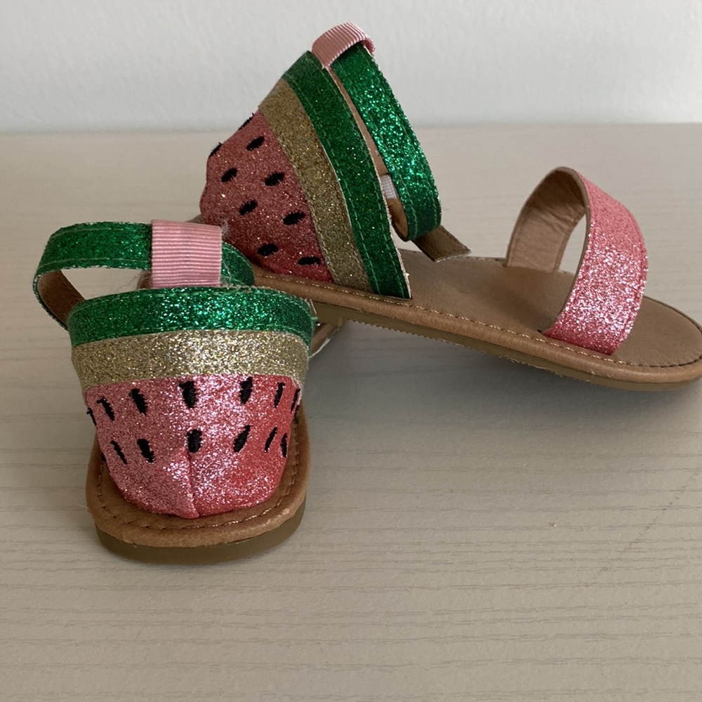 Watermelon sparkle sandals (girl) toddler size 8